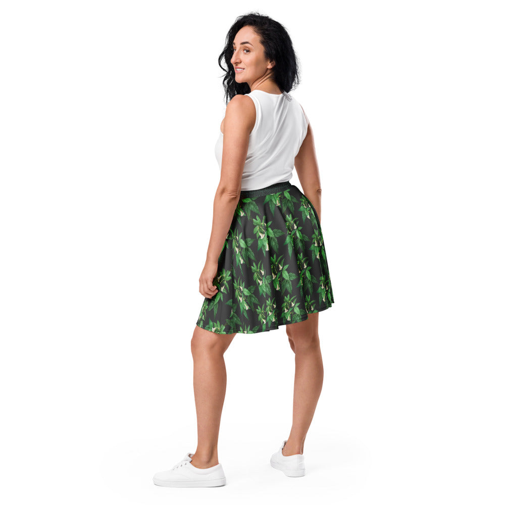 Botanical Muse All-Over Print Skater Skirt